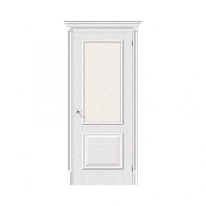 Дверь межкомнатная El'Porta Эко Classico 13 (Virgin / White Crystal)