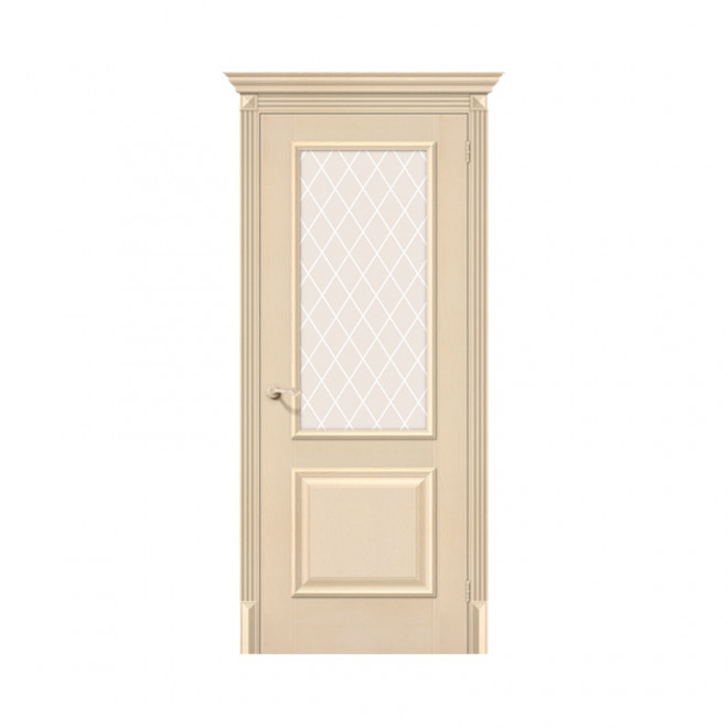 Дверь межкомнатная El'Porta Эко Classico 13 (Ivory / White Crystal)