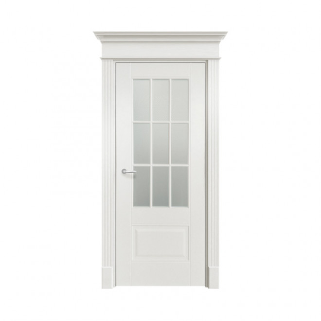 Дверь межкомнатная Ofram Оксфорд-2 ПО (Эмаль белая)