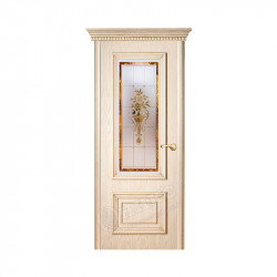 Дверь межкомнатная Оникс Мадрид (Патина, золото)
